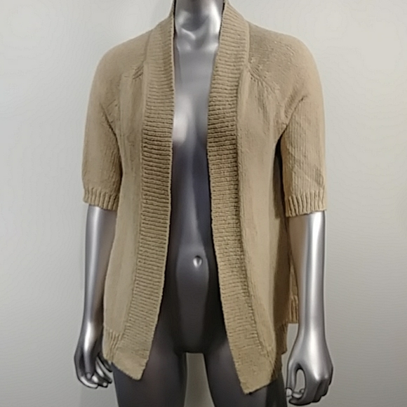 chunky cotton cardigan sweater